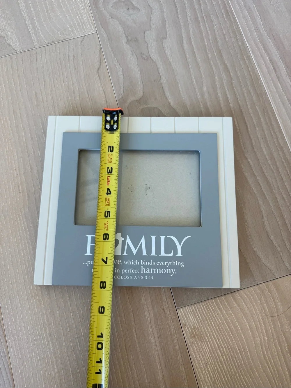 Lighthouse Christian Products Co Family 4x6 MDF Photo Frame Gray/White